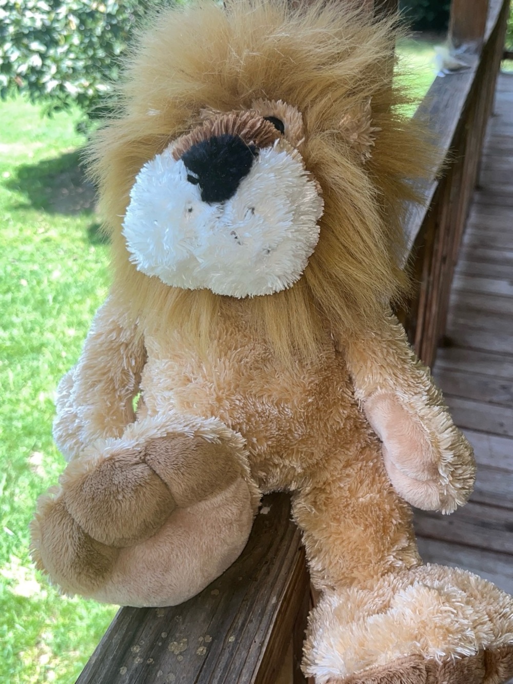 RARE Big feet JCPenney vintage lion plush stuffed animal